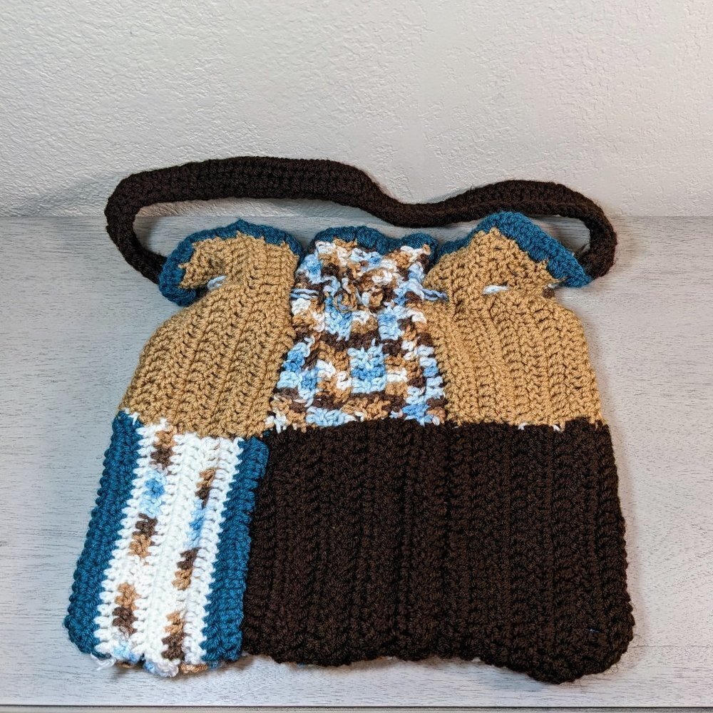 Handmade Crochet Boho Shoulder Bag Purse